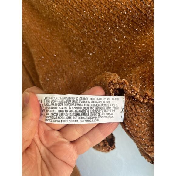 Anthropologie English Factory  Woman Cropped Knit Metallic Sweater , Siz… - Picture 8 of 10